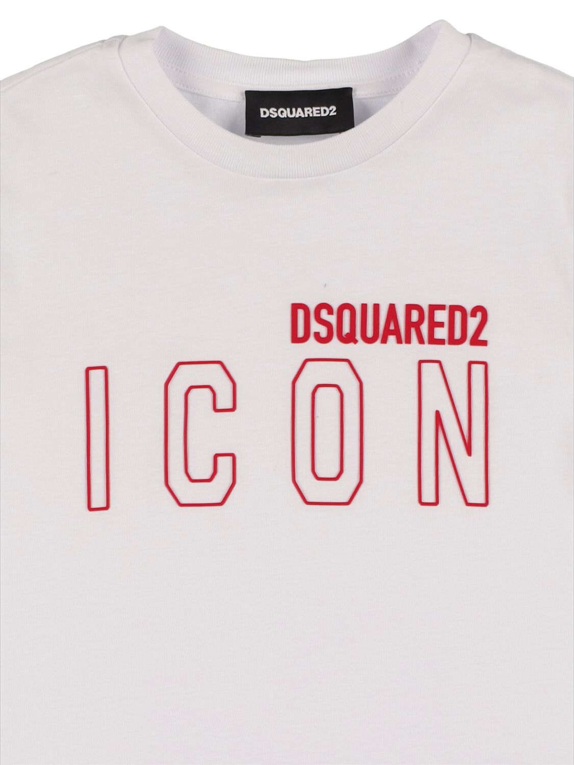 DSQUARED2 ICON LOGO COTTON JERSEY T-SHIRT 