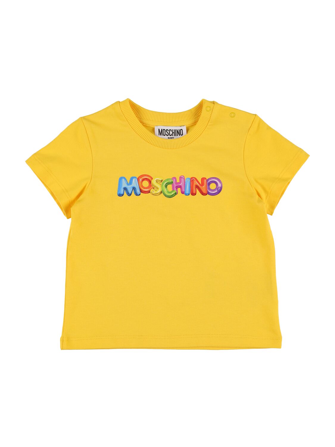 Logo Print Cotton Blend Jersey T-shirt – KIDS-GIRLS > CLOTHING > T-SHIRTS & TANKS