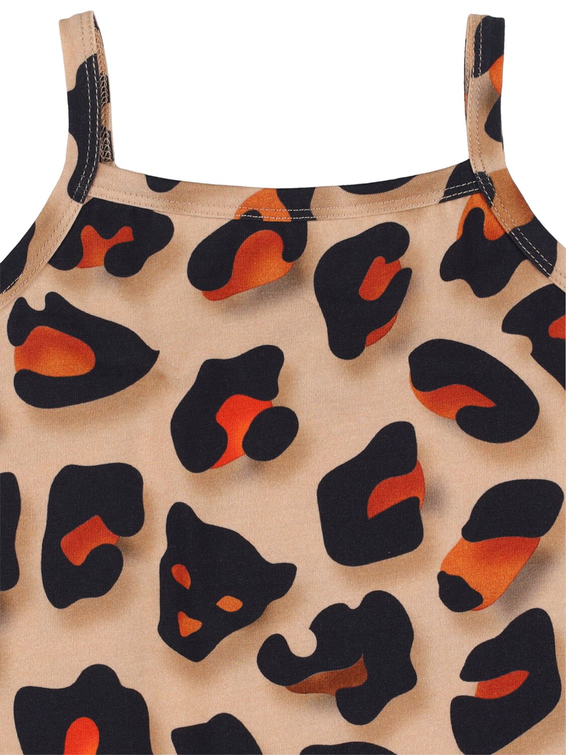 Snurk Panther Print Organic Cotton Dress In Multicolor