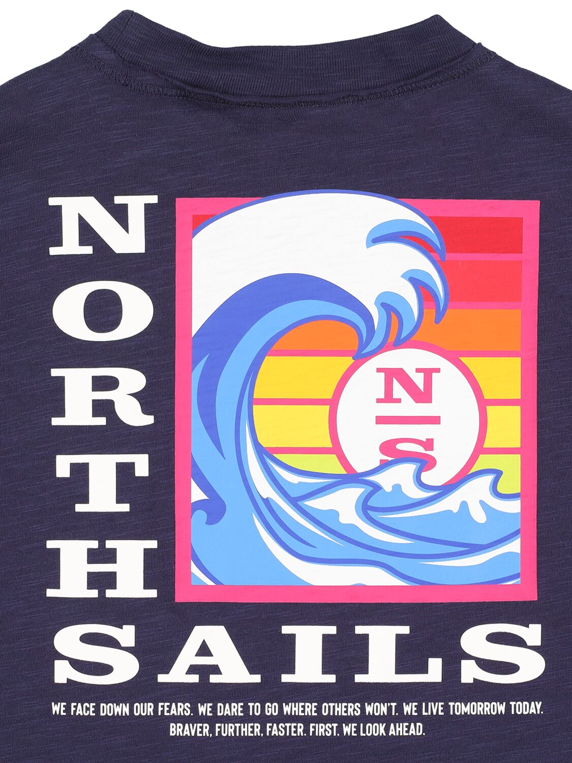 North Sails Kids logo-print Cotton T-shirt - Farfetch