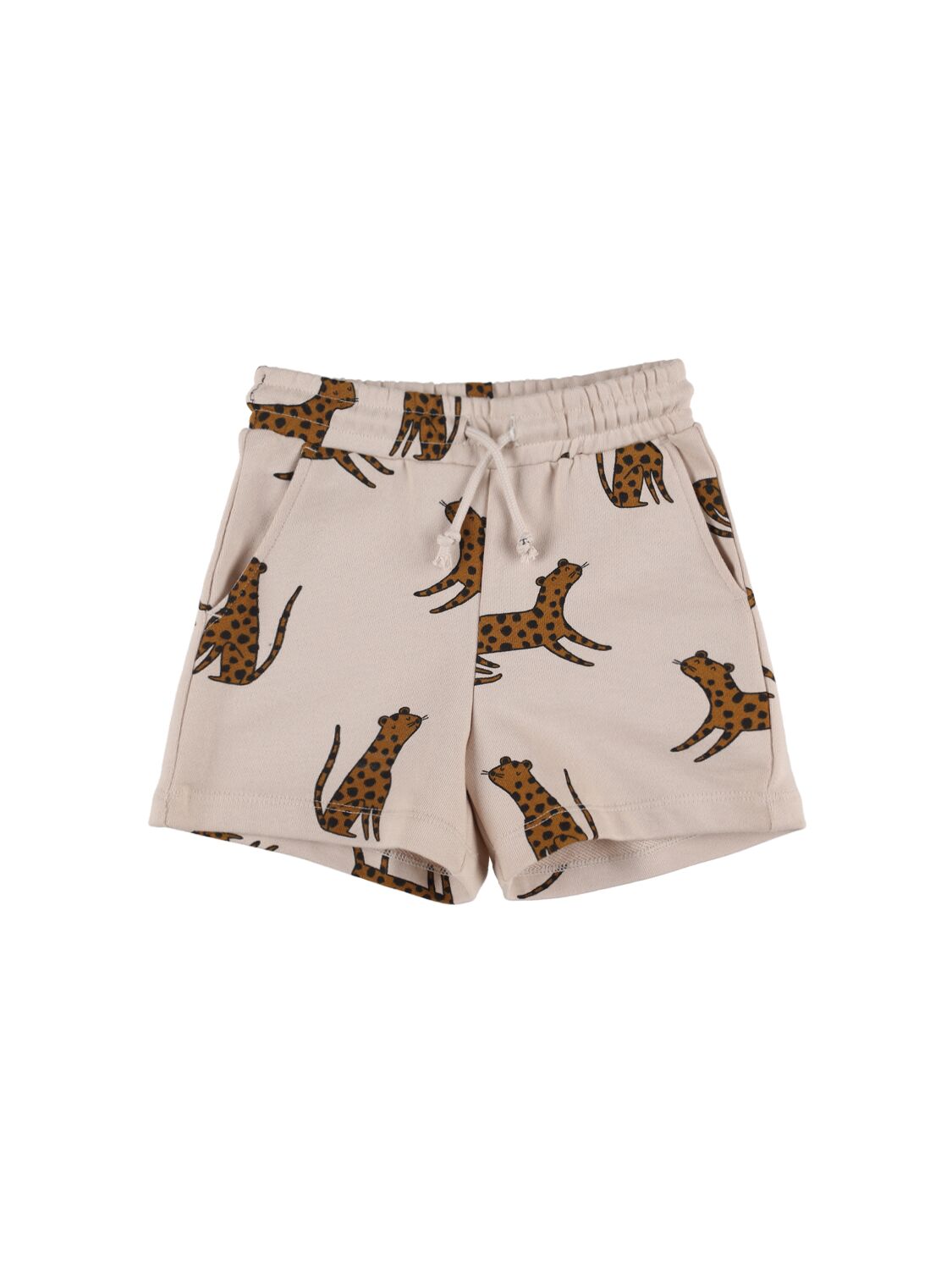 Leopard Print Organic Cotton Sweat Short – KIDS-GIRLS > CLOTHING > SHORTS