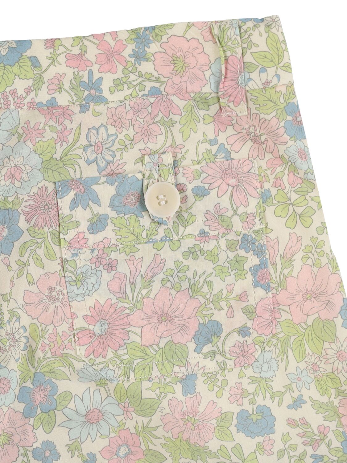 Bonpoint All Over Print Cotton Shorts In Multicolor