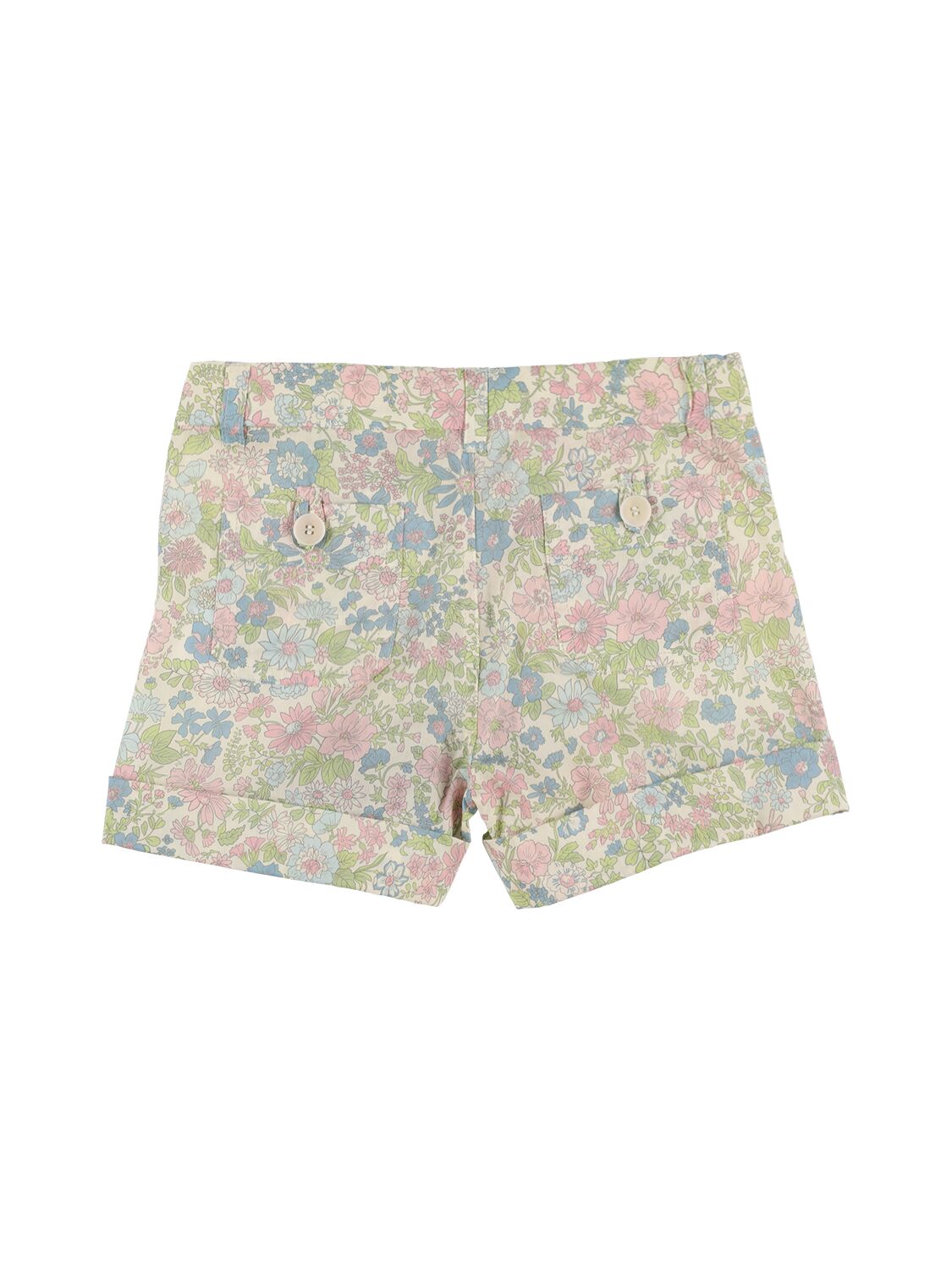 Bonpoint All Over Print Cotton Shorts In Multicolor