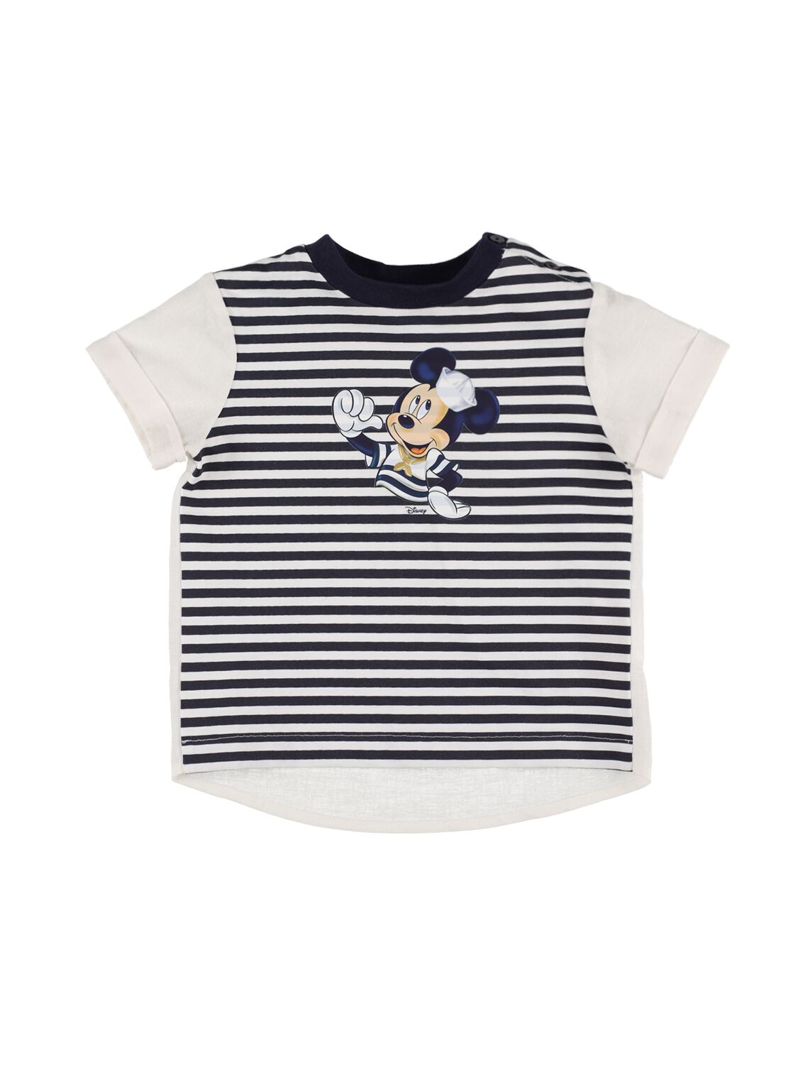 Mickey Mouse Print Cotton Blend T-shirt – KIDS-BOYS > CLOTHING > T-SHIRTS