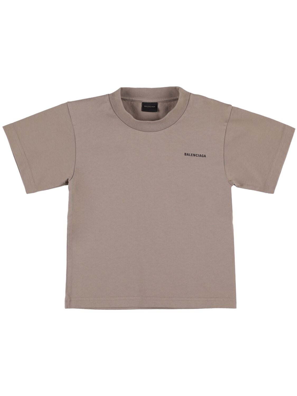 Balenciaga Kids' Cotton T-shirt In Gray