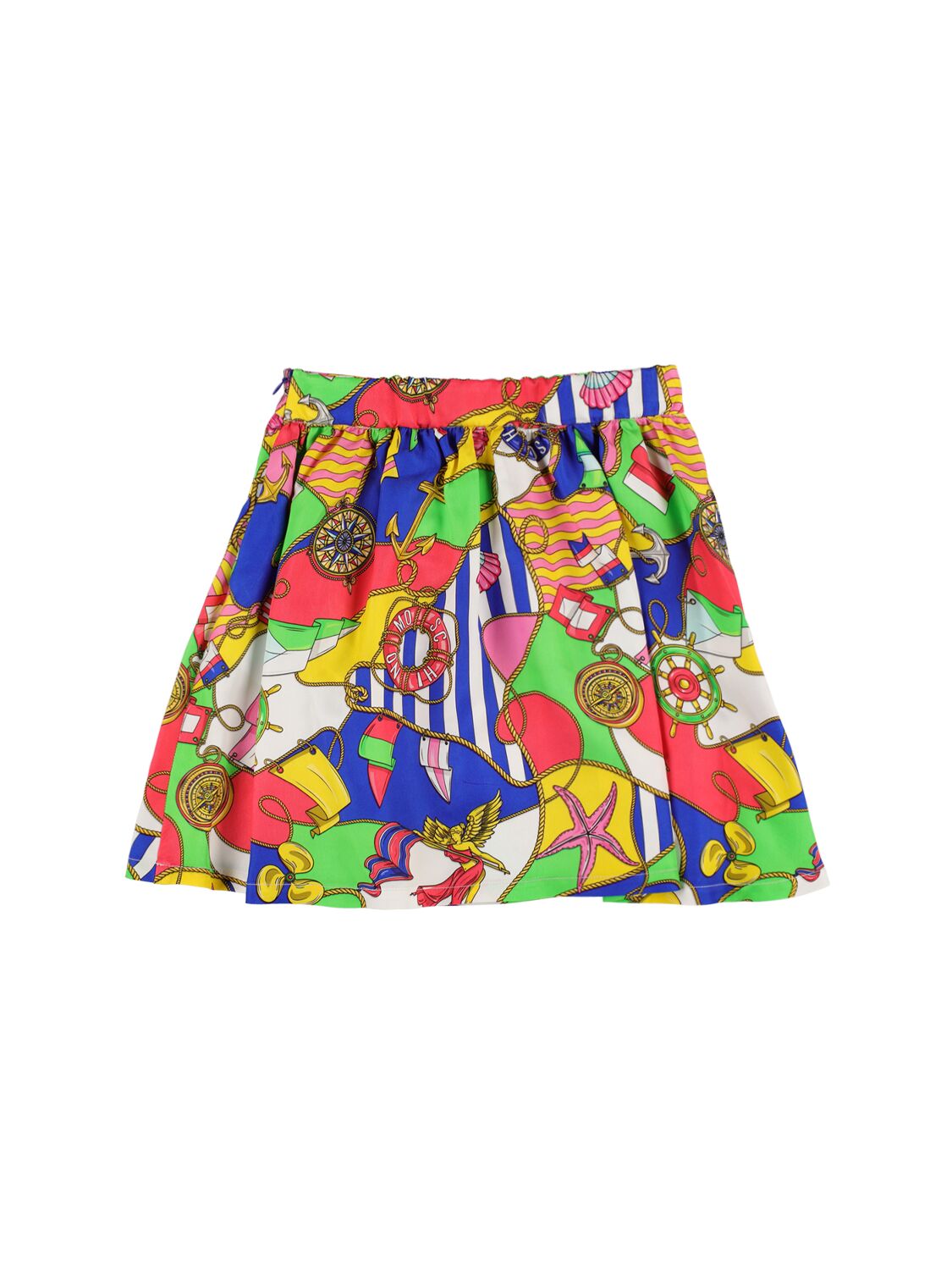Moschino Printed Viscose Skirt In Multicolor