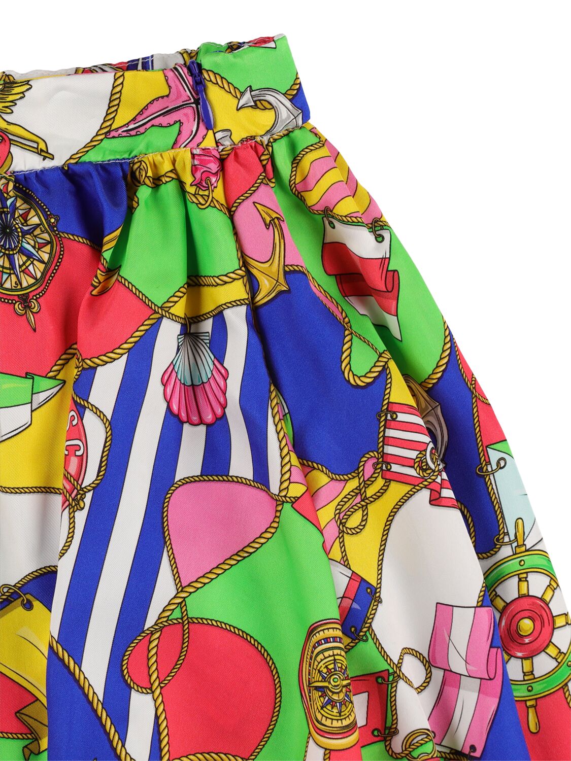 Moschino Printed Viscose Skirt In Multicolor