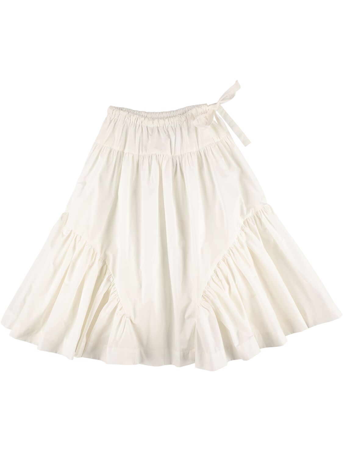 Unlabel Kids' Taffeta Long Skirt In White