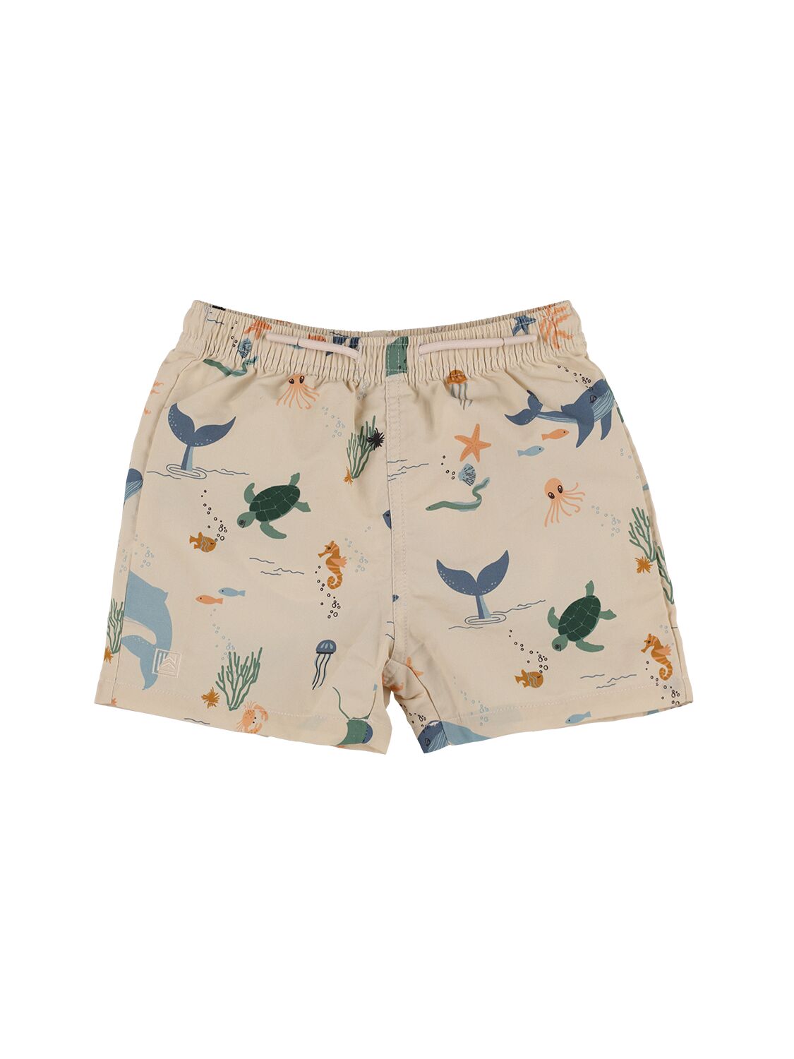 Liewood Kids' Sea Print Recycled Nylon Swim Shorts In Multicolor