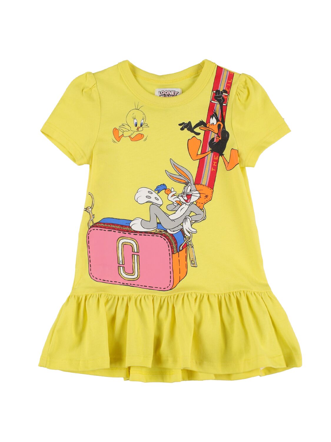 Looney Tunes Bag Print Interlock Dress – KIDS-GIRLS > CLOTHING > DRESSES