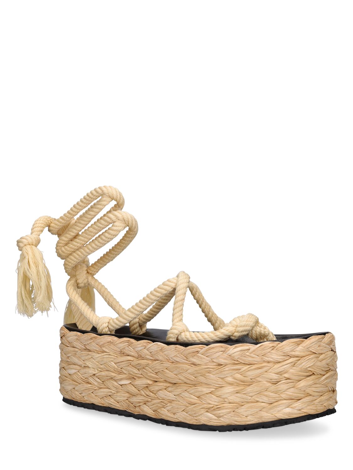 Shop Isabel Marant 55mm Elif Canvas Espadrilles In Natural