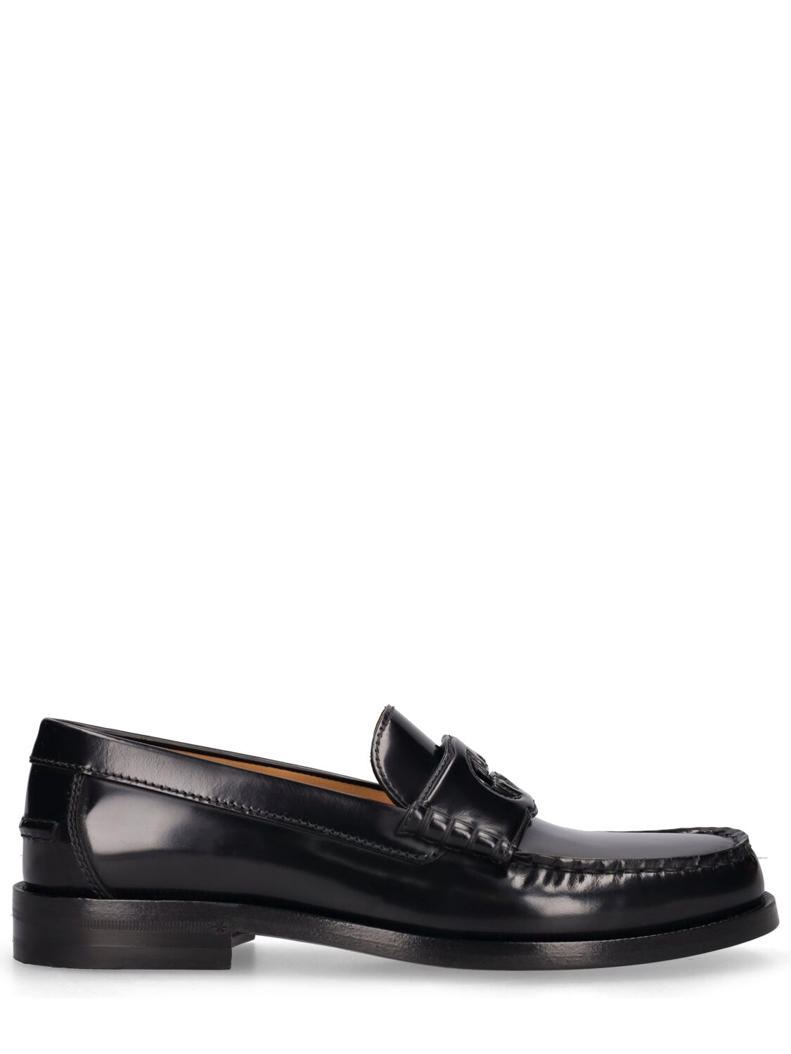 GUCCI 15MM GUCCI CUT LEATHER LOAFERS