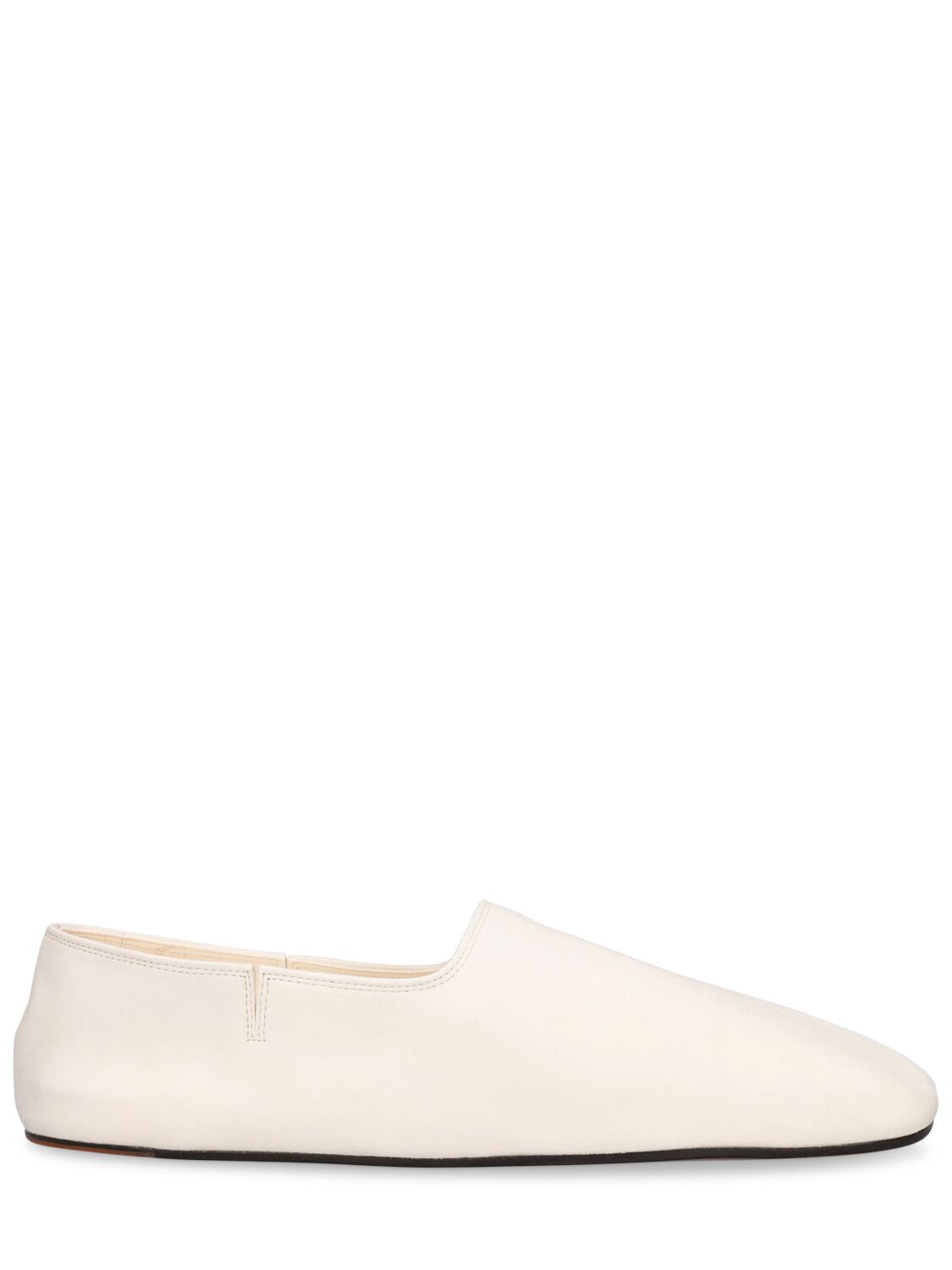 Loro Piana Gravina Suede Slipper Loafers In White | ModeSens GB