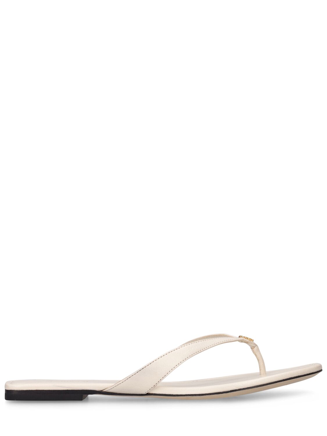 Tory Burch Logo-plaque Thong Sandals In White