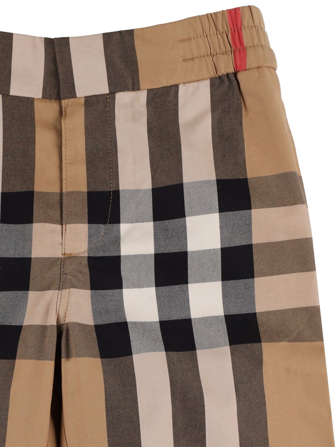 Shop Burberry Check Print Cotton Shorts In Beige,black