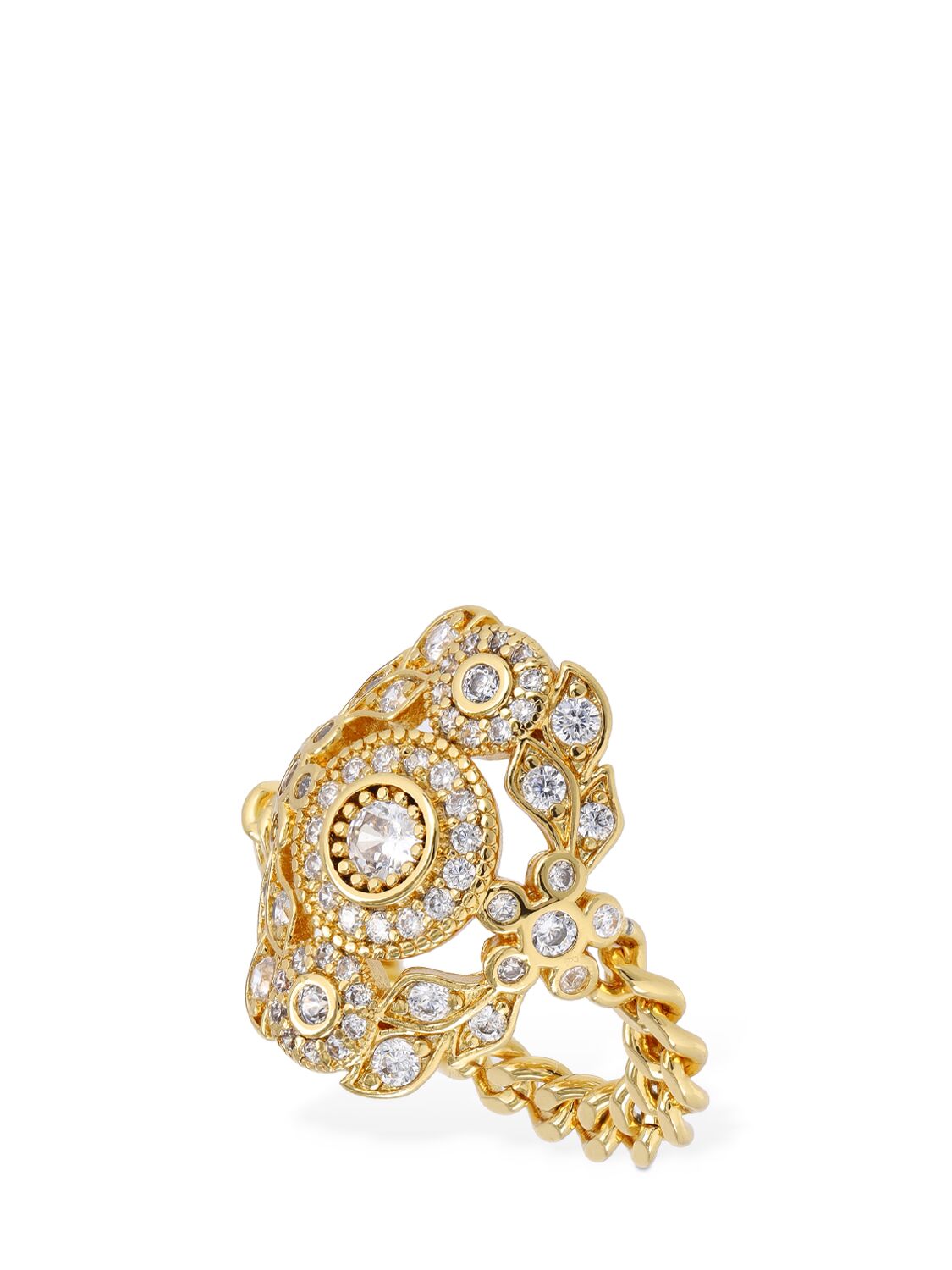 Zimmermann Women's Collage Goldtone, Cubic Zirconia & Faux Pearl Statement Ring In Gold,crystal