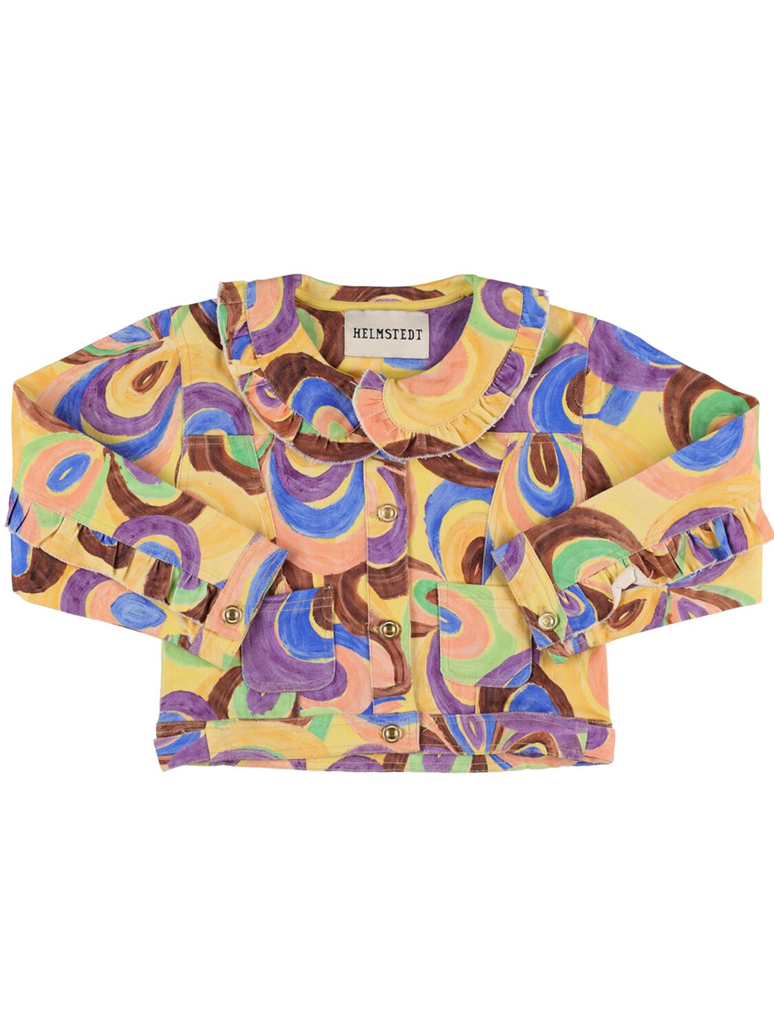All Over Print Cotton Canvas Jacket – KIDS-GIRLS > CLOTHING > JACKETS