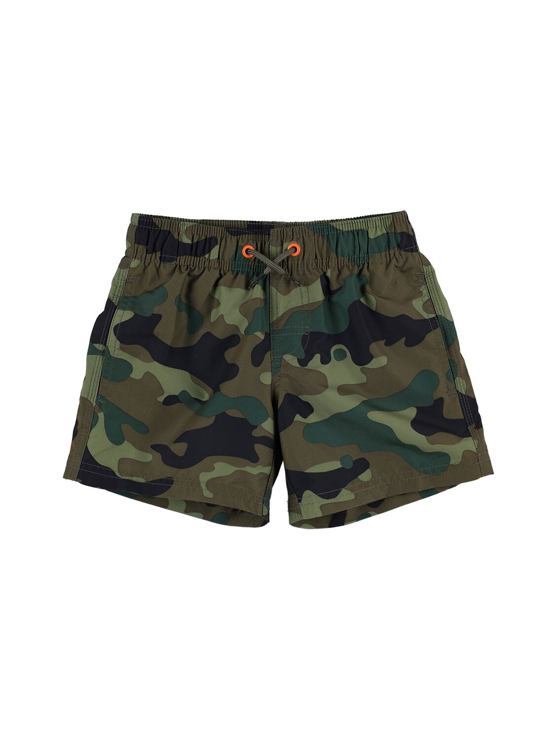 Shorts Mare In Techno Camouflage Con Logo