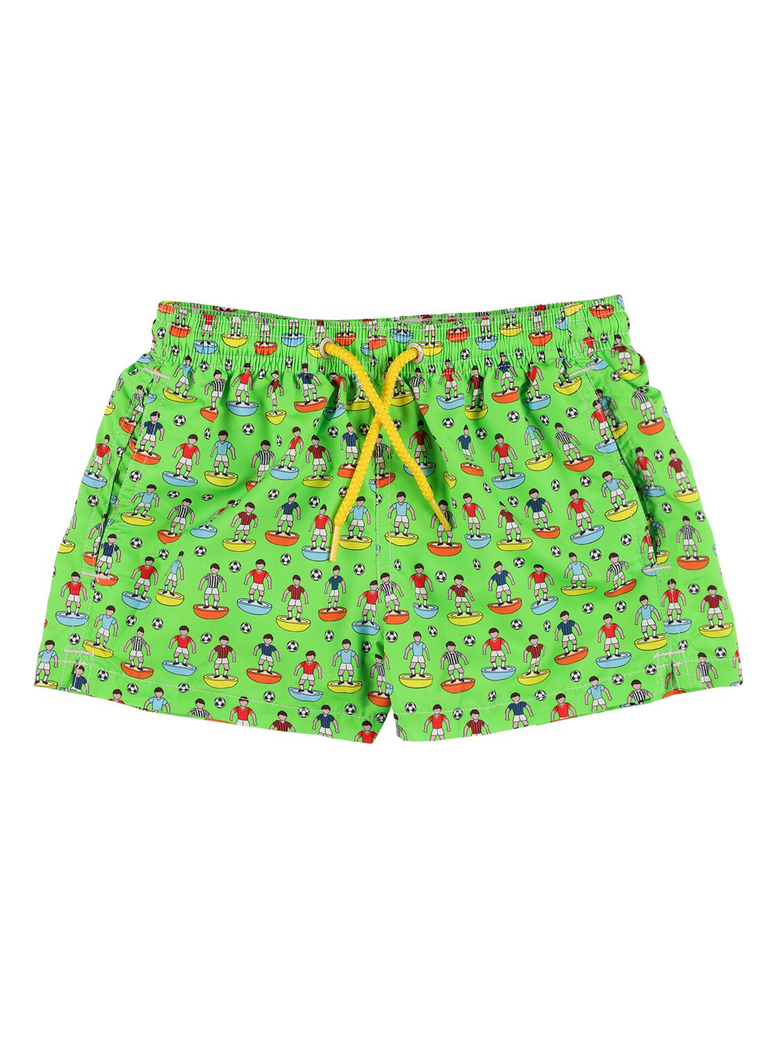 Soccer Players Print Nylon Swim Shorts – KIDS-BOYS > CLOTHING > SWIMWEAR