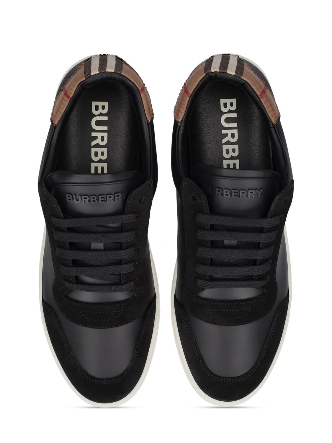 Shop Burberry Robin Low Top Sneakers In Black