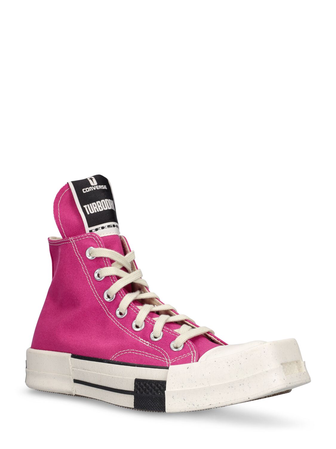 Shop Drkshdw X Converse Converse Turbodrk High Sneakers In Hot Pink