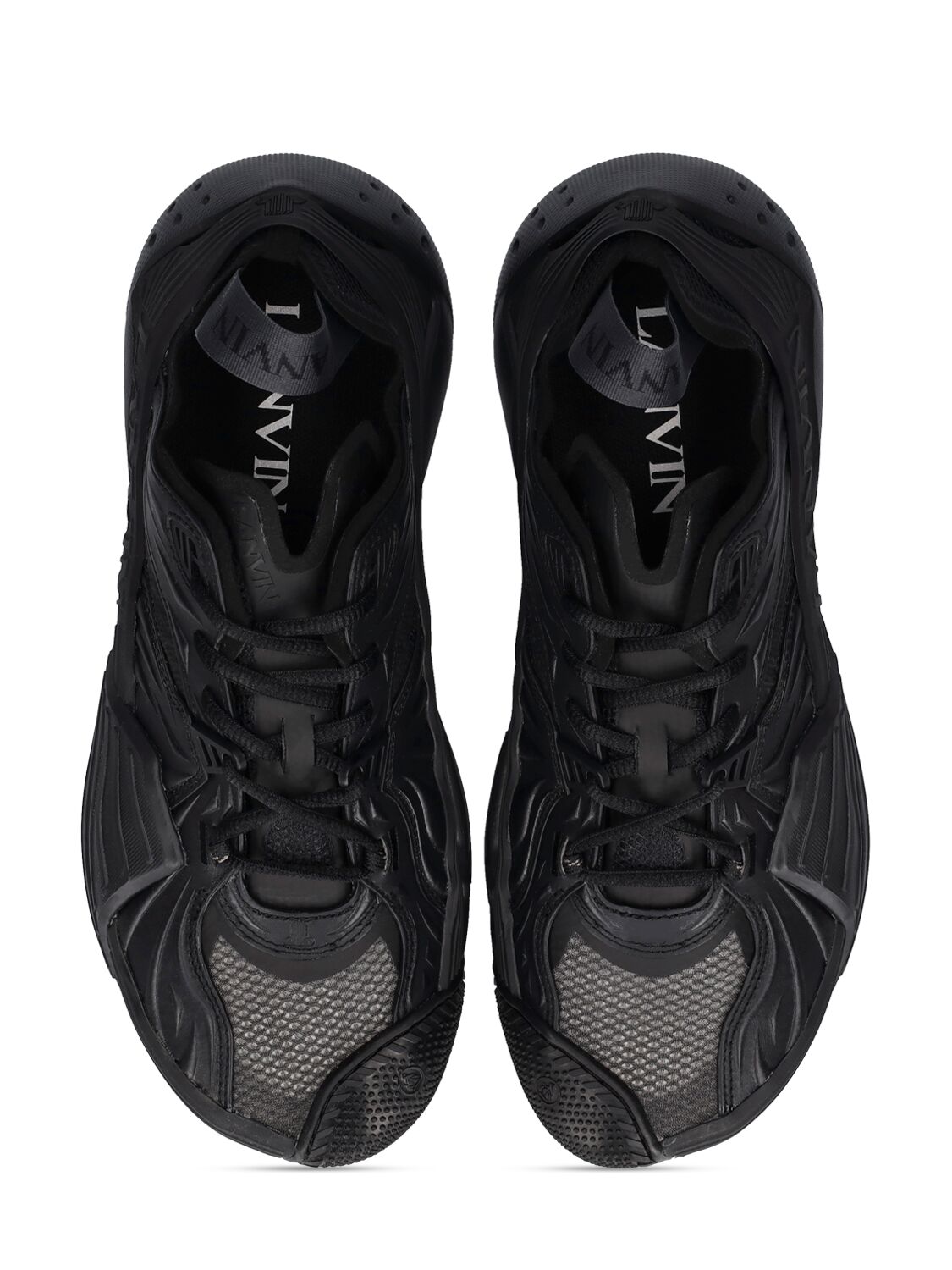 Shop Lanvin Flash-x Poly Sneakers In Black