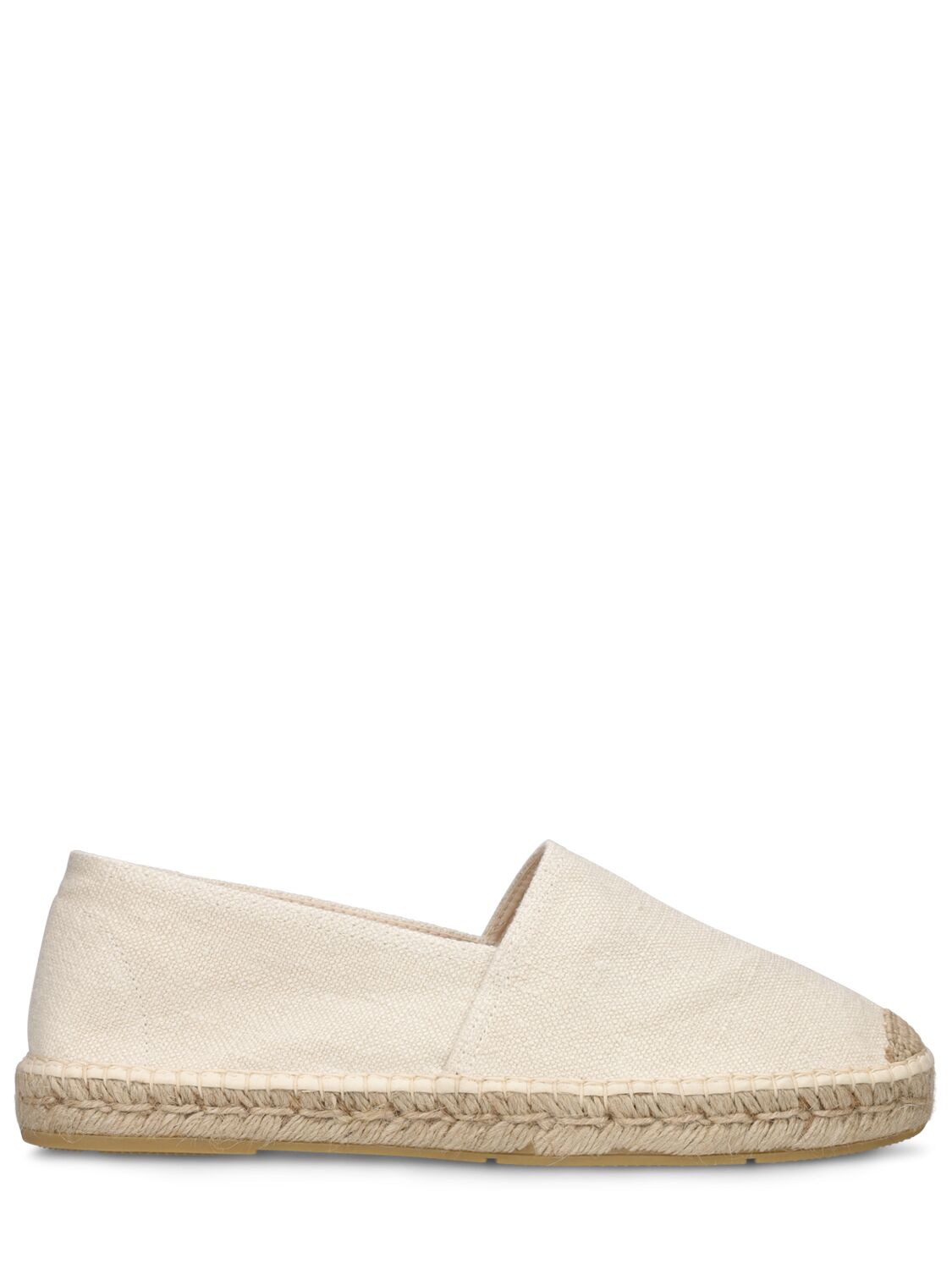 Peninsula Cotton Canvas Espadrilles In White