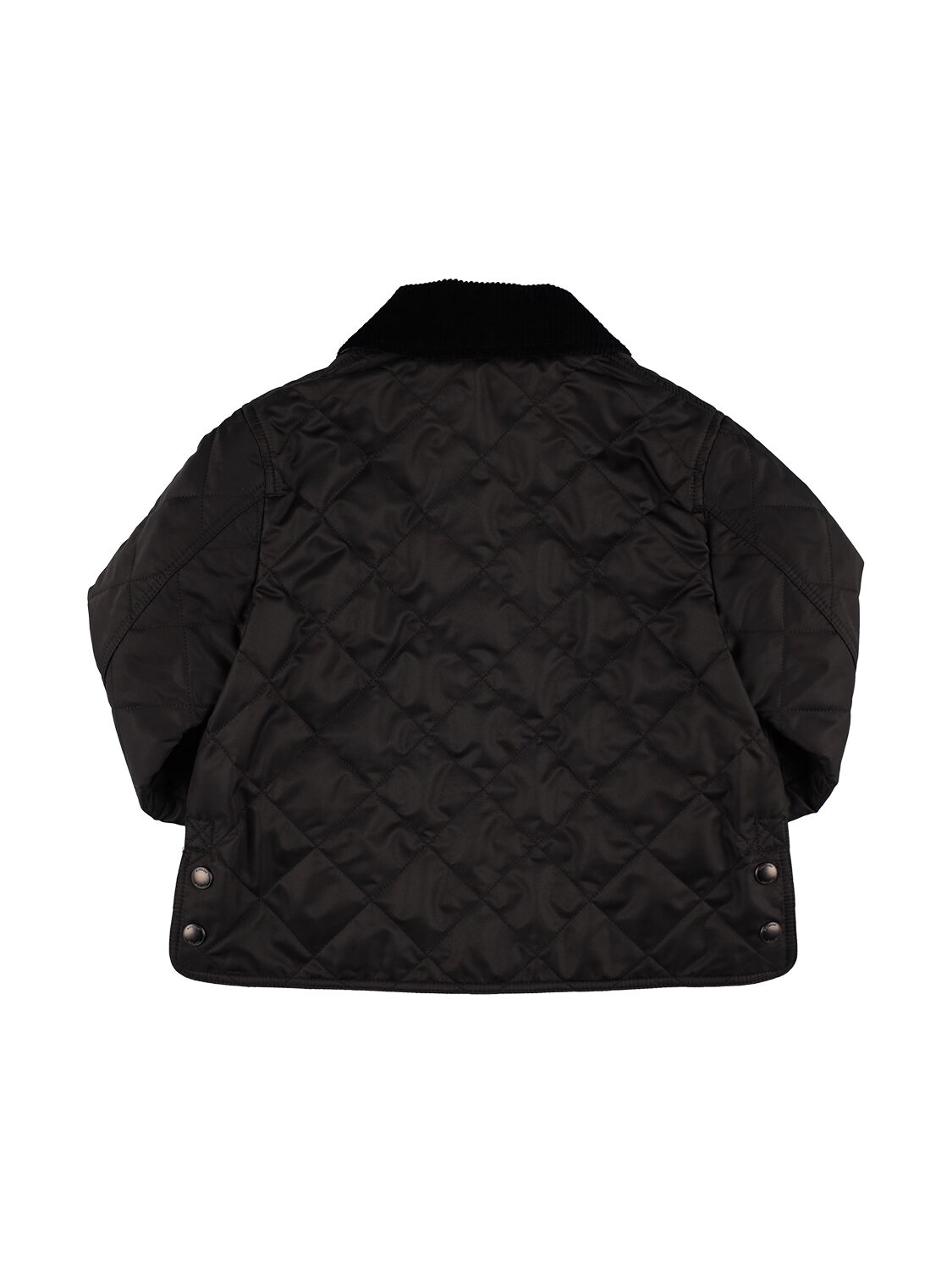 Shop Burberry Quilted Nylon Jacket In Black