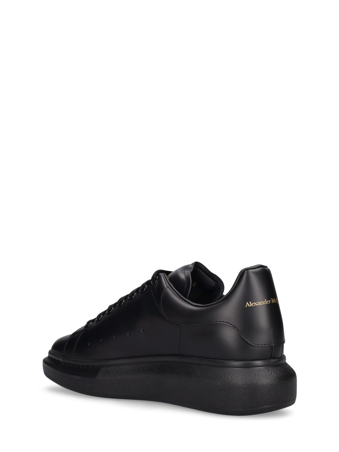 Shop Alexander Mcqueen 45mm Oversized Leather Sneakers In 블랙