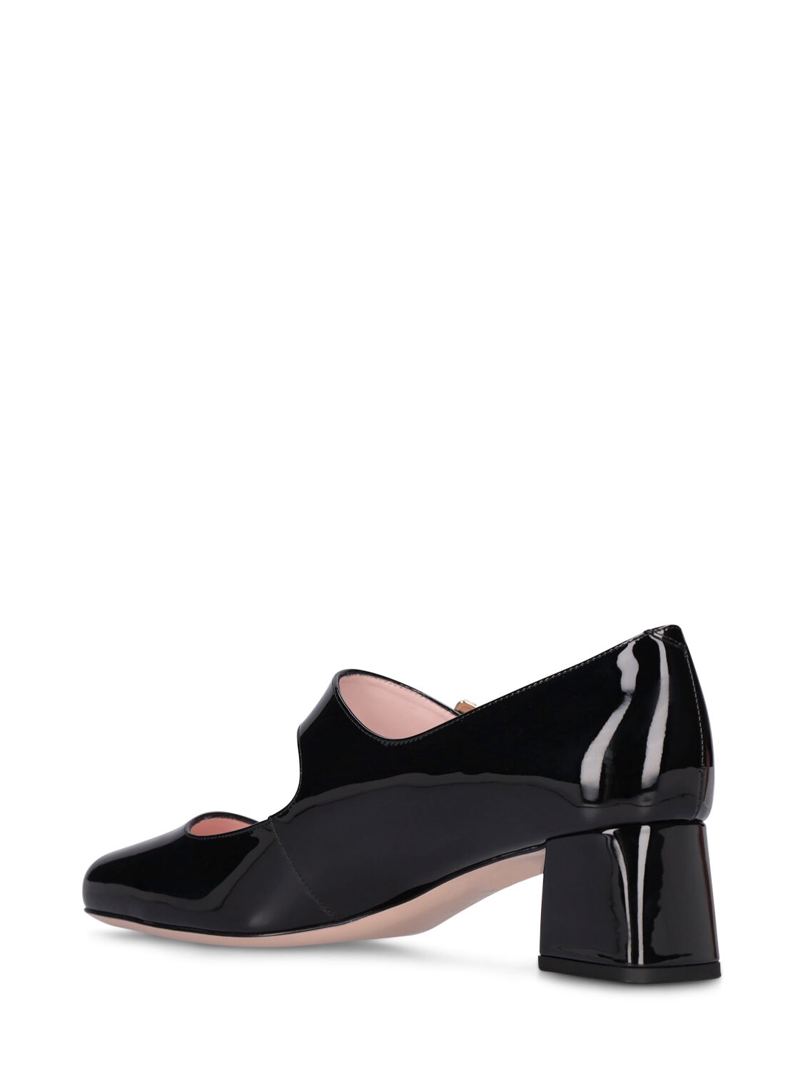 Très Vivier Crystal-embellished Patent-leather Mary Jane Pumps In Black