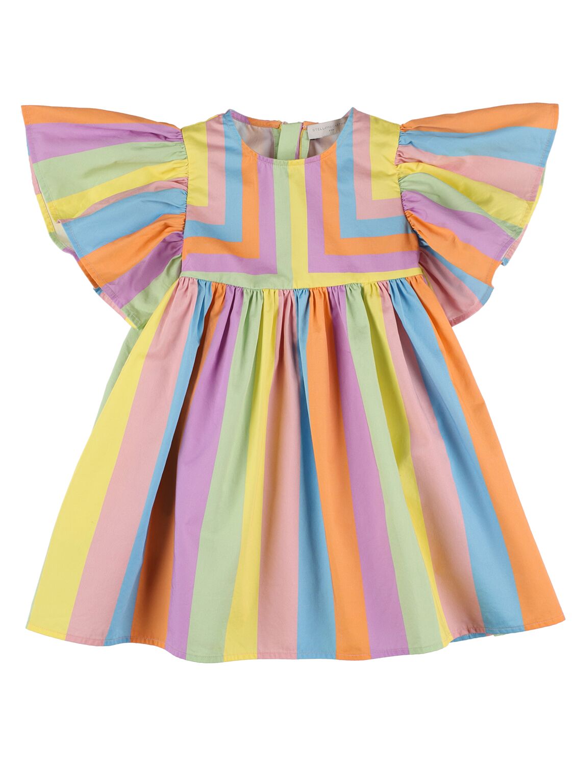 Striped Organic Cotton Satin Dress – KIDS-GIRLS > CLOTHING > DRESSES