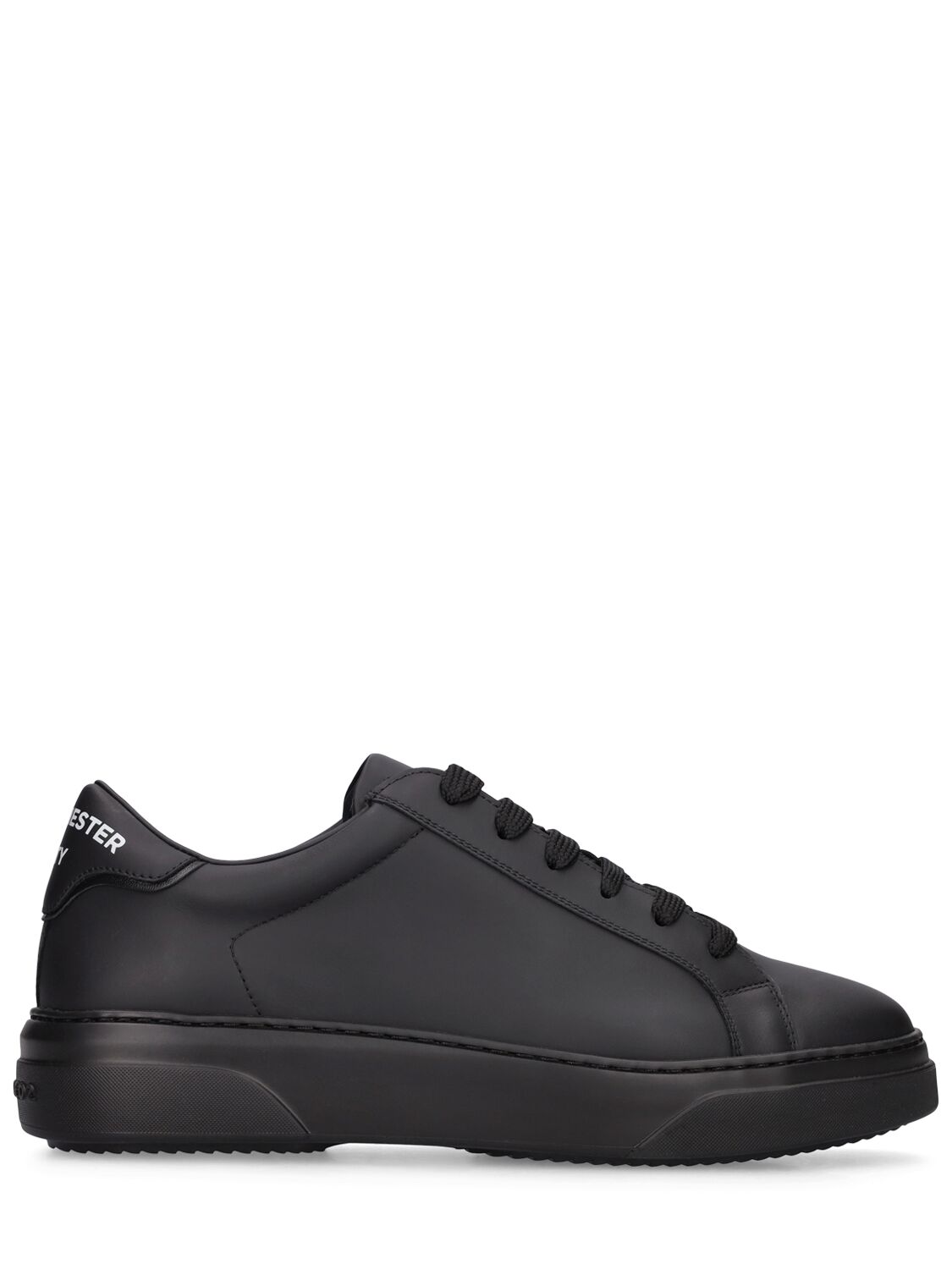 DSQUARED2 LEATHER LEATHER LOW TOP SNEAKERS