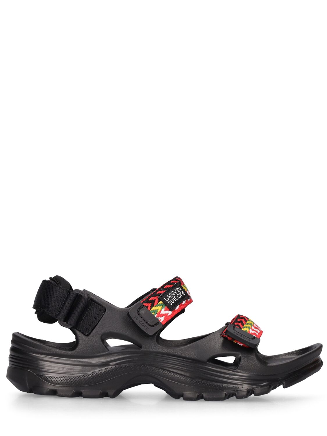 Shop Lanvin X Suicoke Curb Sandals In Black
