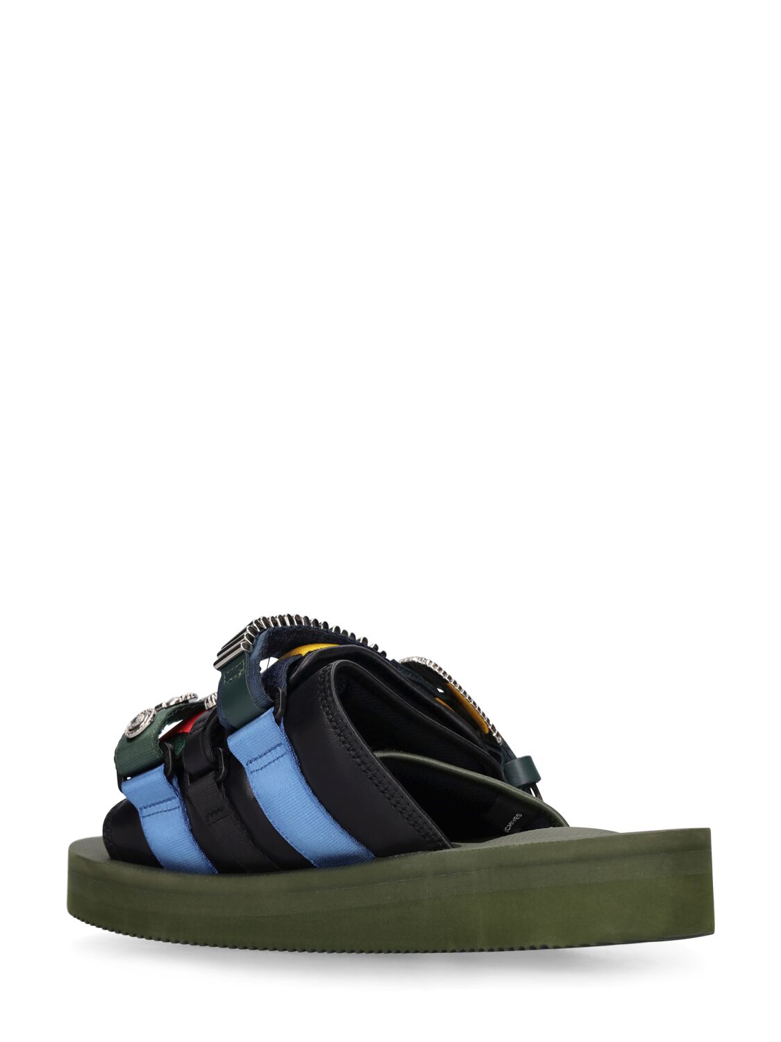 Shop Suicoke Toga Virilis Moto-cabtog Slides In Olive Green