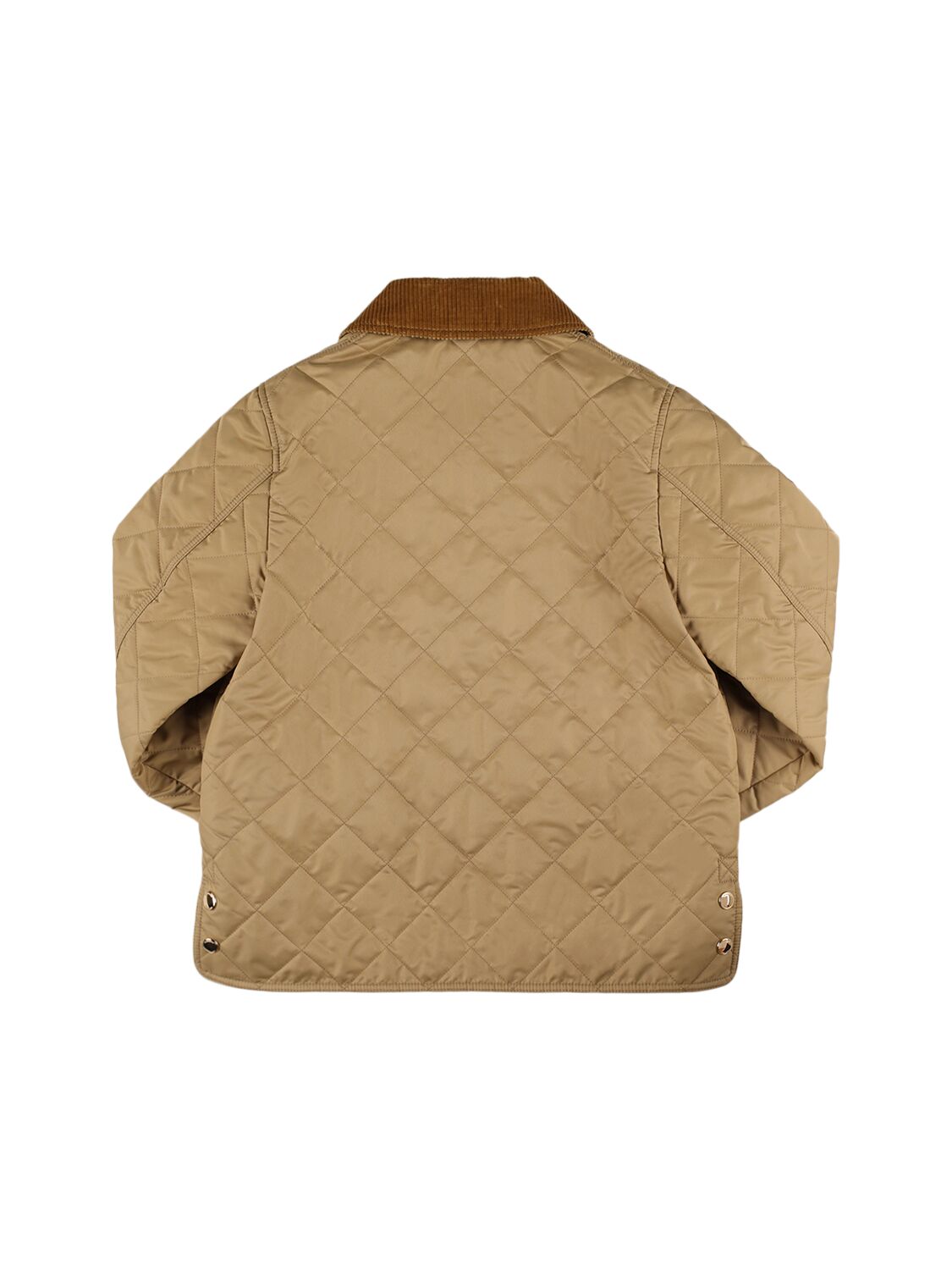 Shop Burberry Quilted Nylon Jacket In Beige