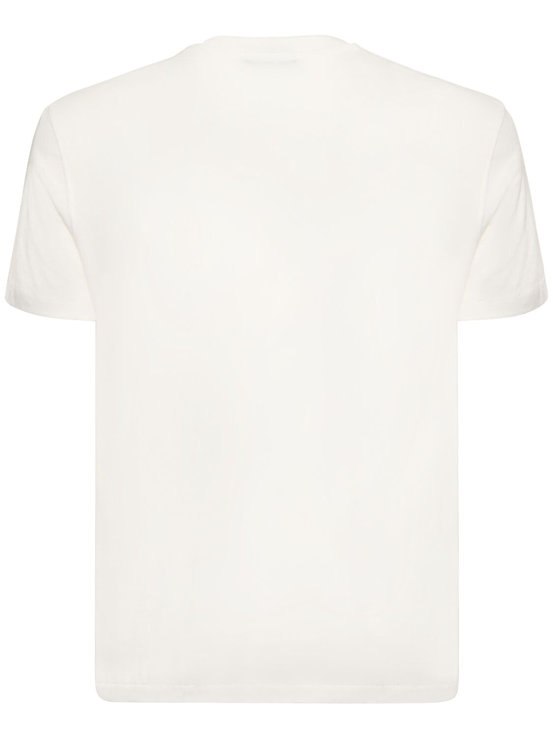 Shop Tom Ford Mélange Cotton Blend T-shirt In White