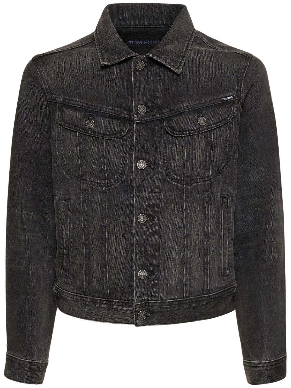 Tom Ford New Icon Aged Black Wash Denim Jacket