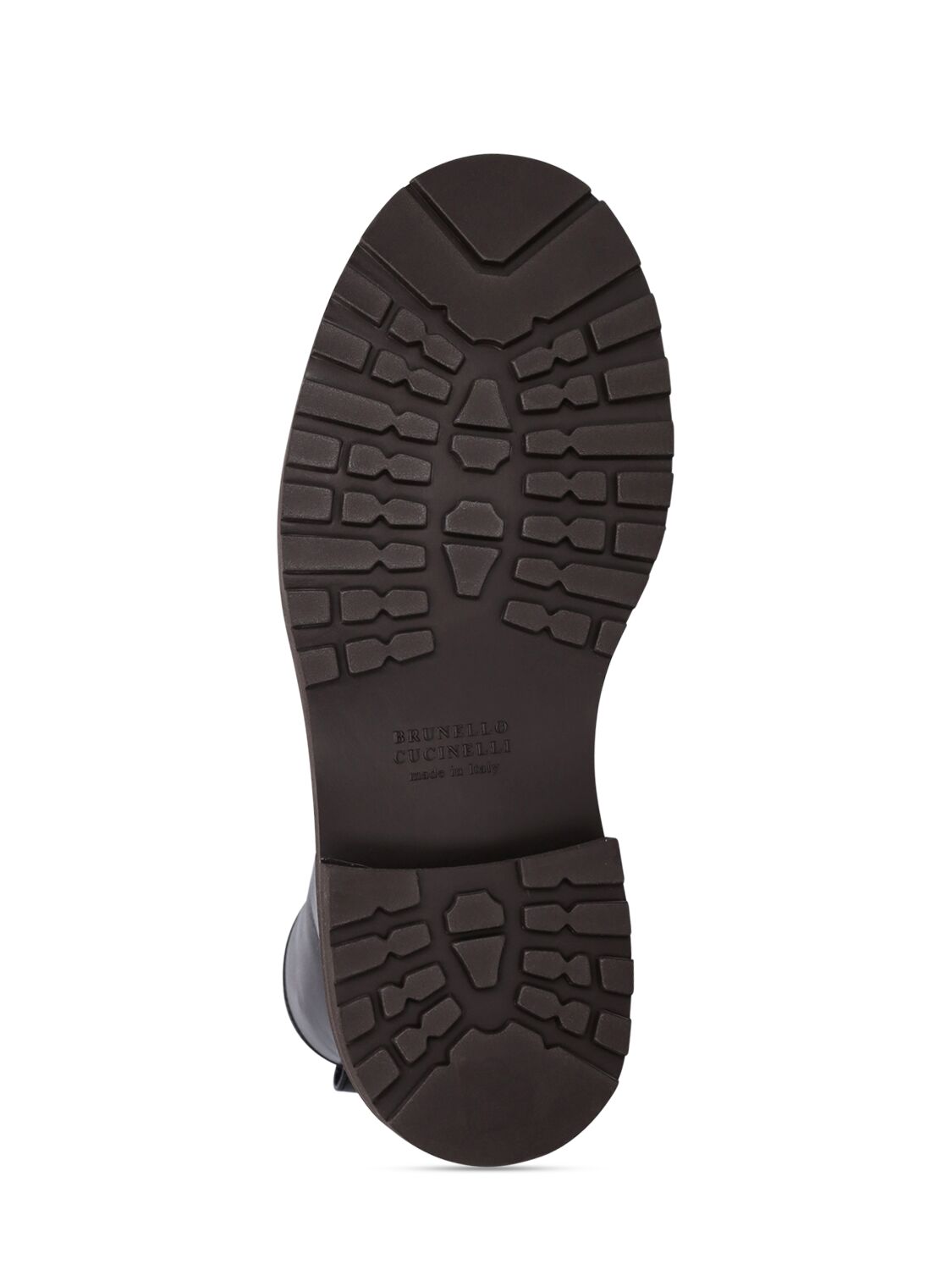 Shop Brunello Cucinelli 35mm Leather Combat Boots In Black