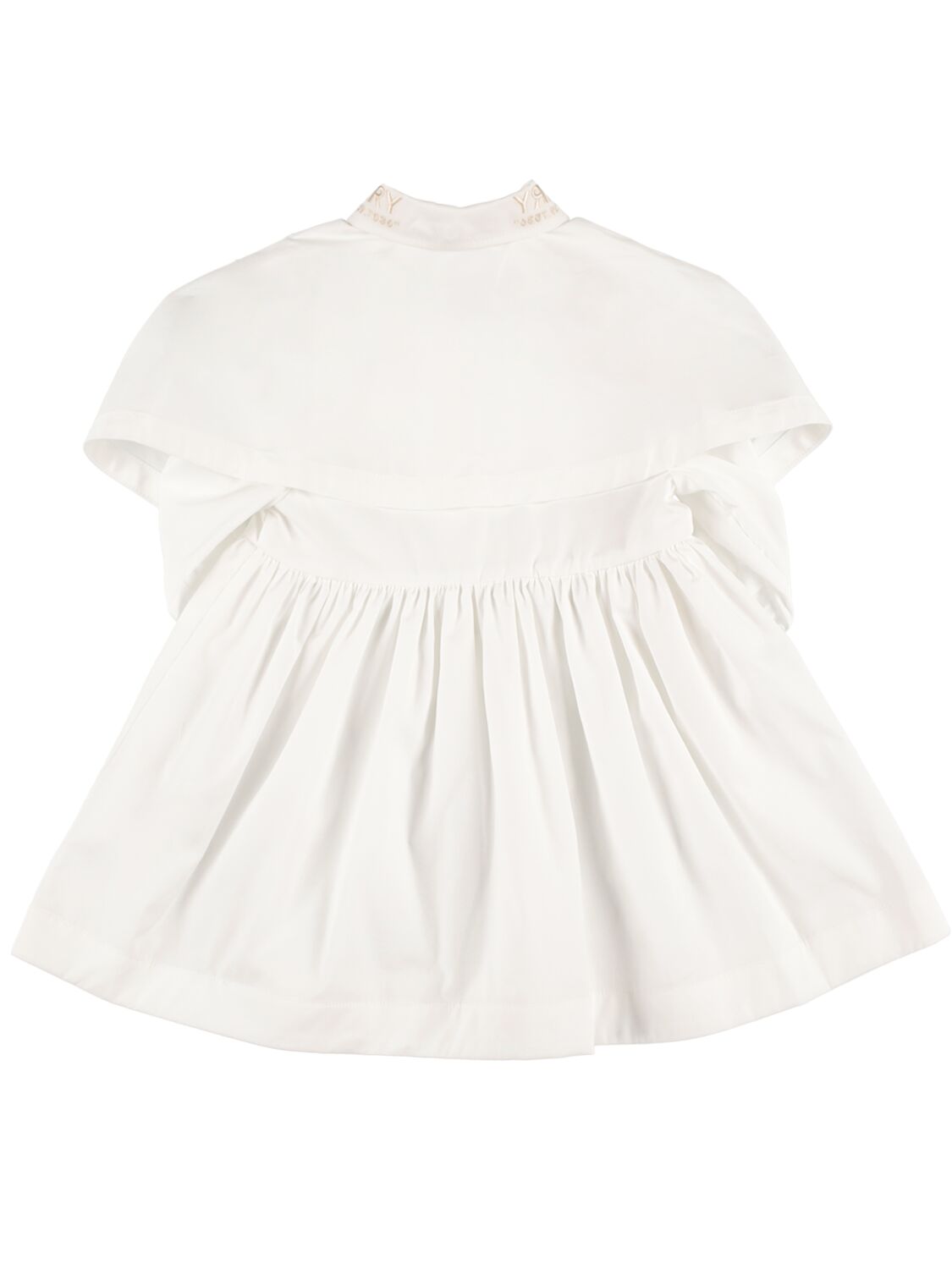 Shop Burberry Cotton Poplin Shirt Dress In White