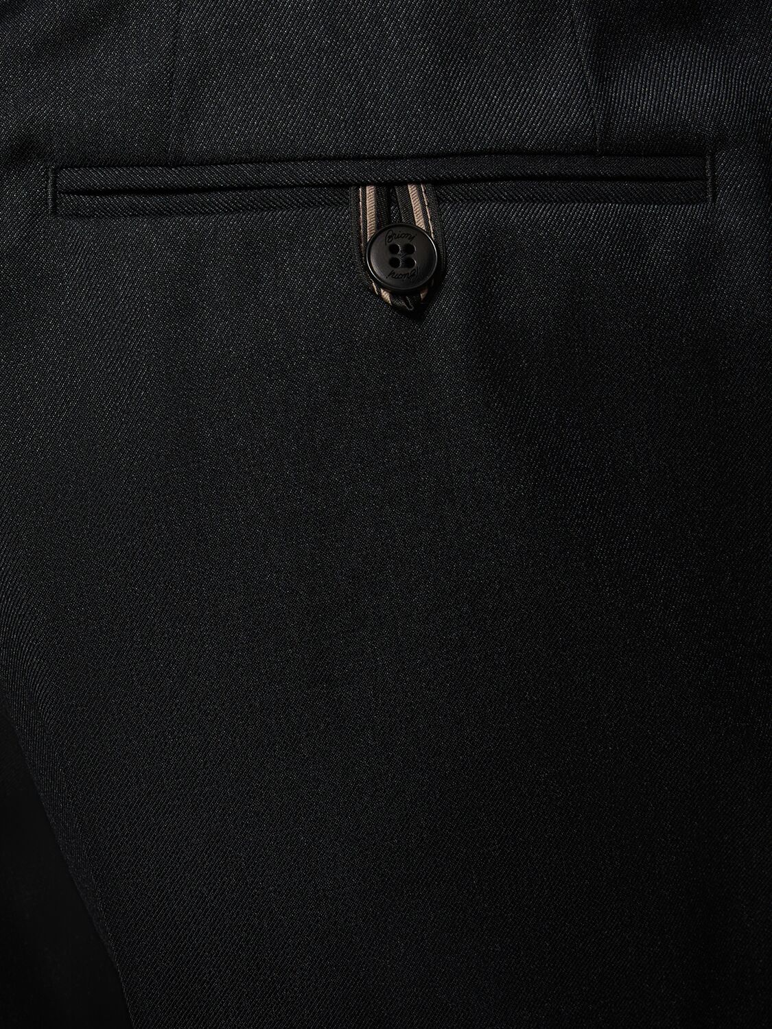 Shop Brioni Pienza Wool Blend Pants In Anthracite