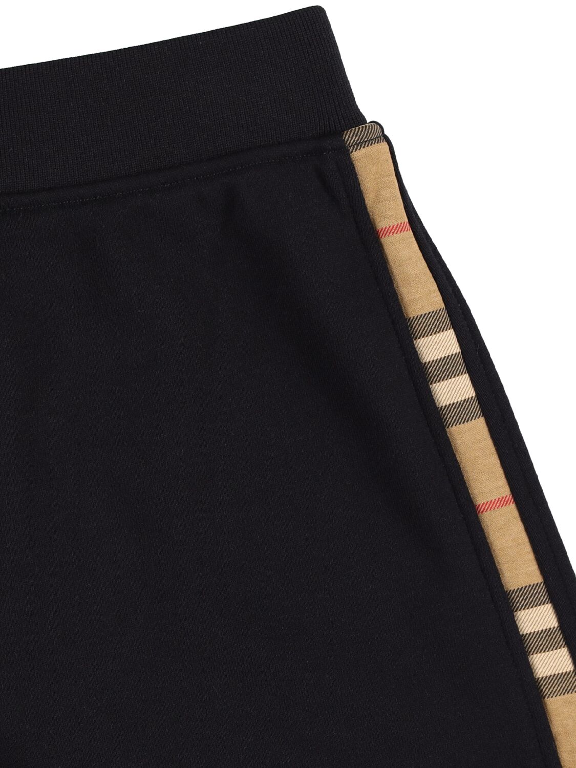 Shop Burberry Cotton Sweat Shorts In Black
