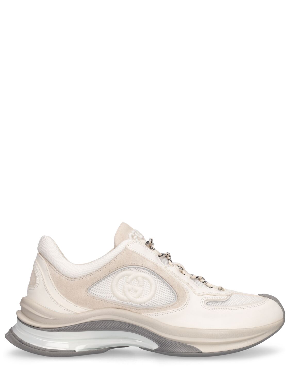 Gucci 50mm  Run Premium Sneakers In White,multi