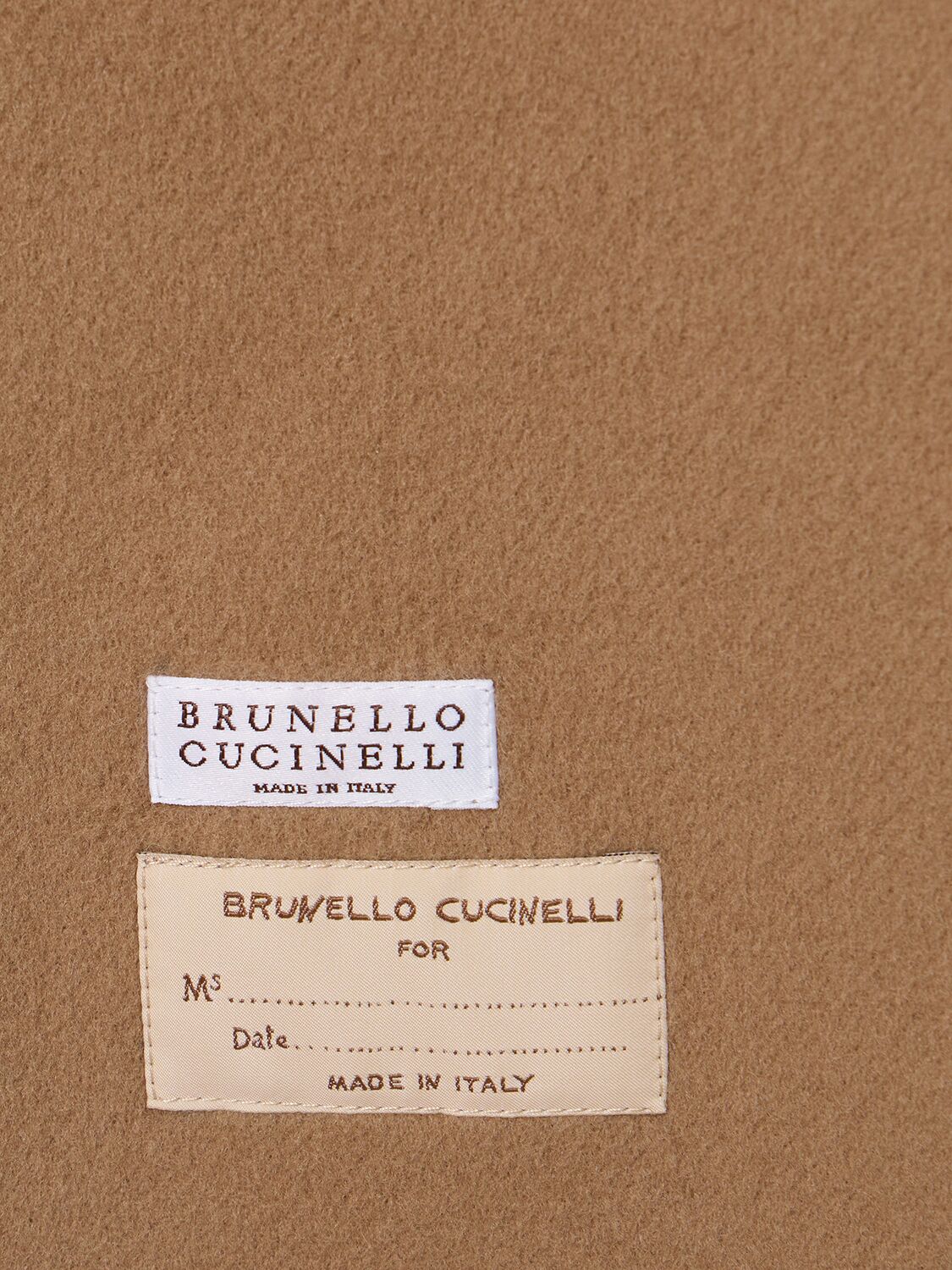Shop Brunello Cucinelli Wool & Cashmere Long Coat In Camel
