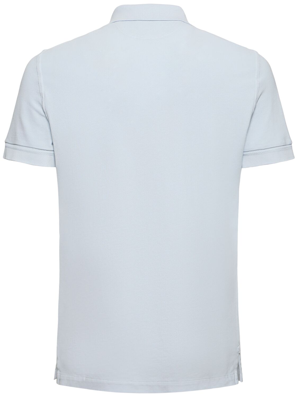 Shop Tom Ford Tennis S/s Piquet Polo In Light Blue