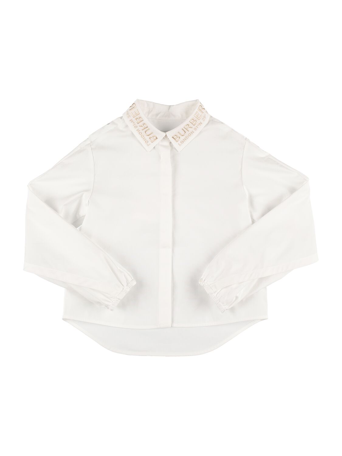 Burberry Kids' Cotton Poplin Shirt In White