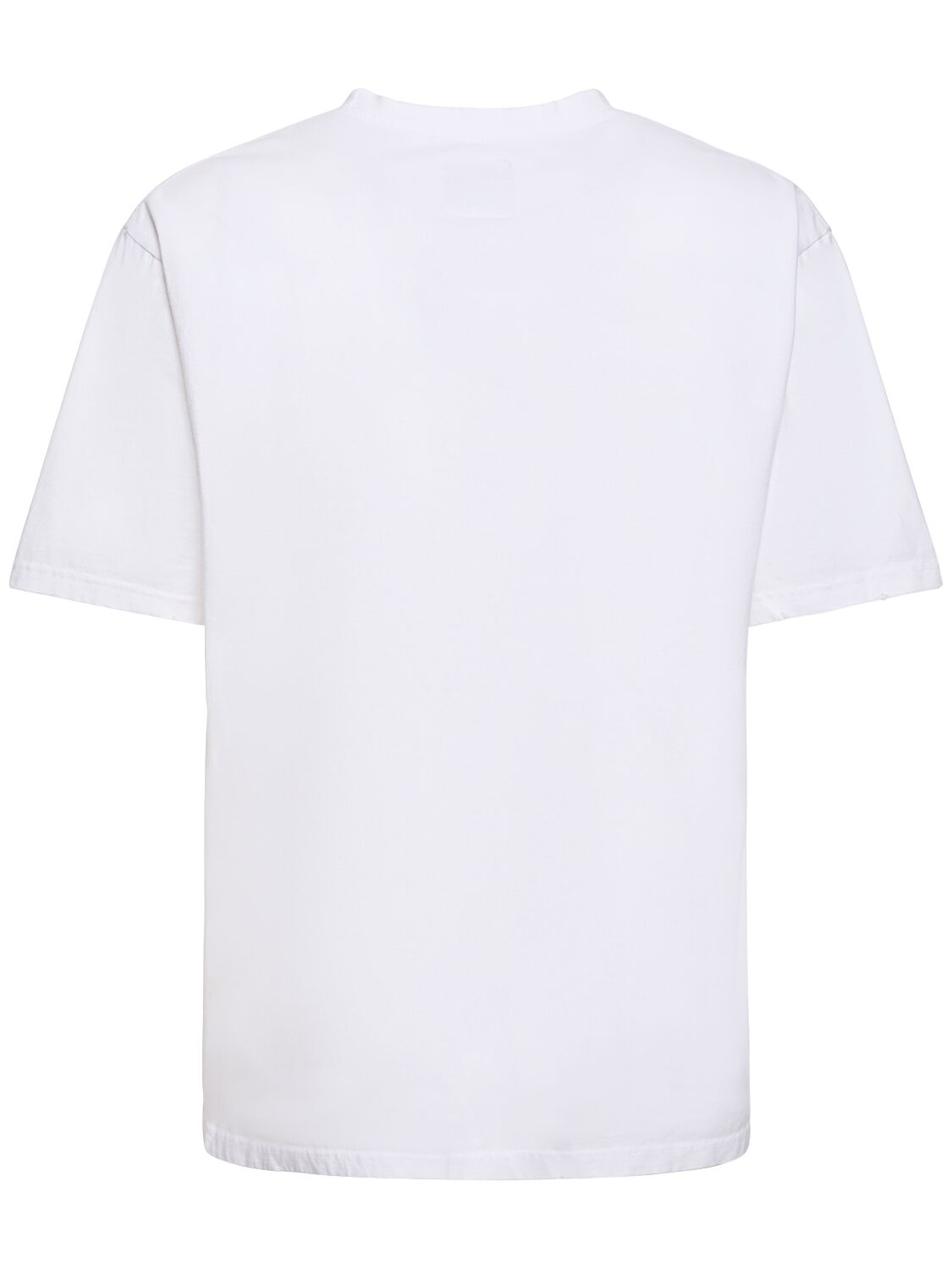 Shop Someit Cotton Distressed Vintage T-shirt In White