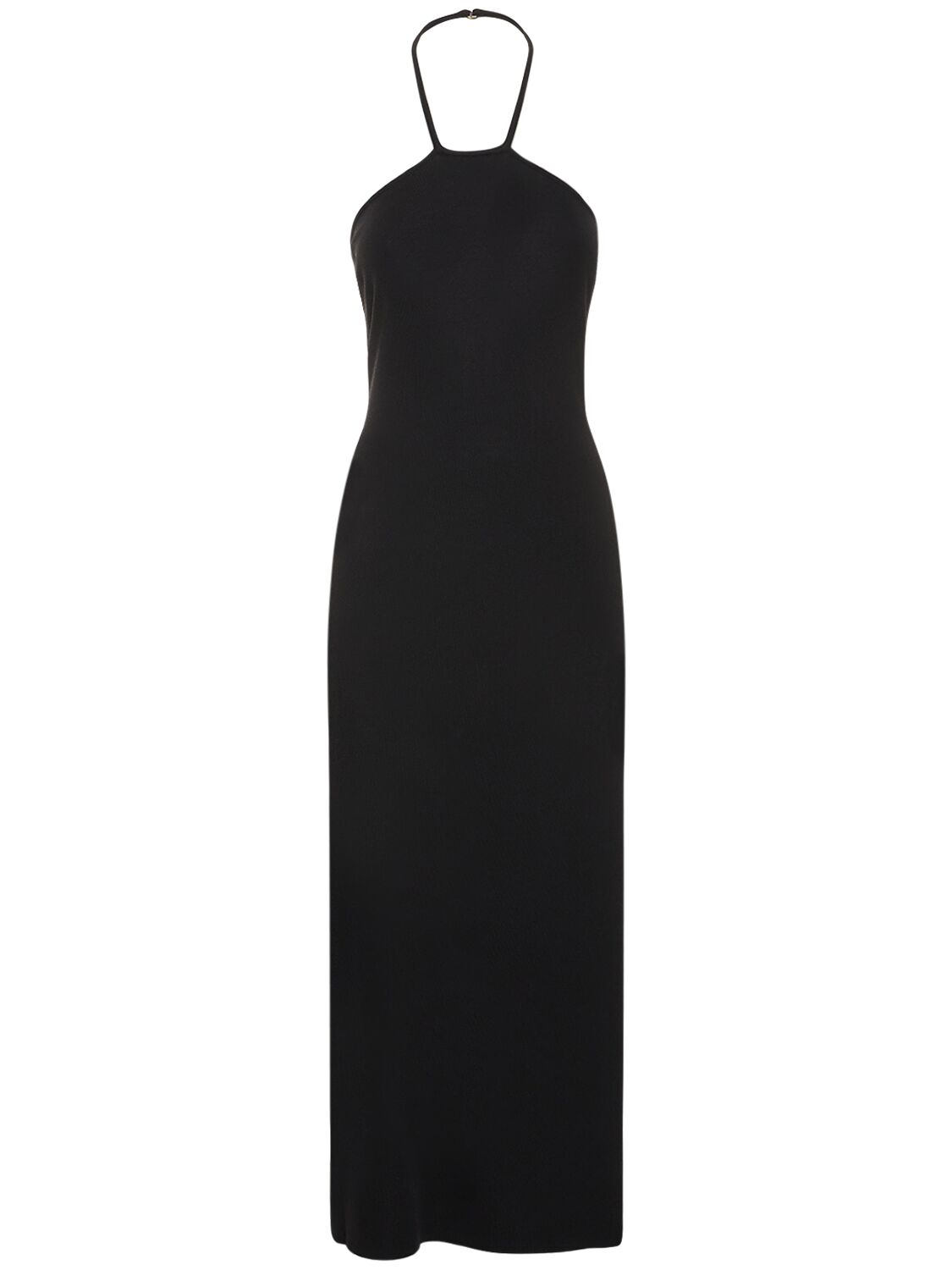 Shop Simon Miller Yuma Maxi Viscose Halter Dress In Black