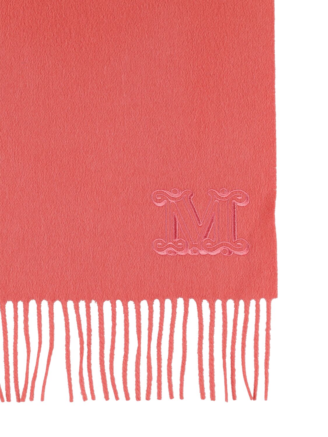 Shop Max Mara Dalia Cashmere Scarf In Bellini Pink