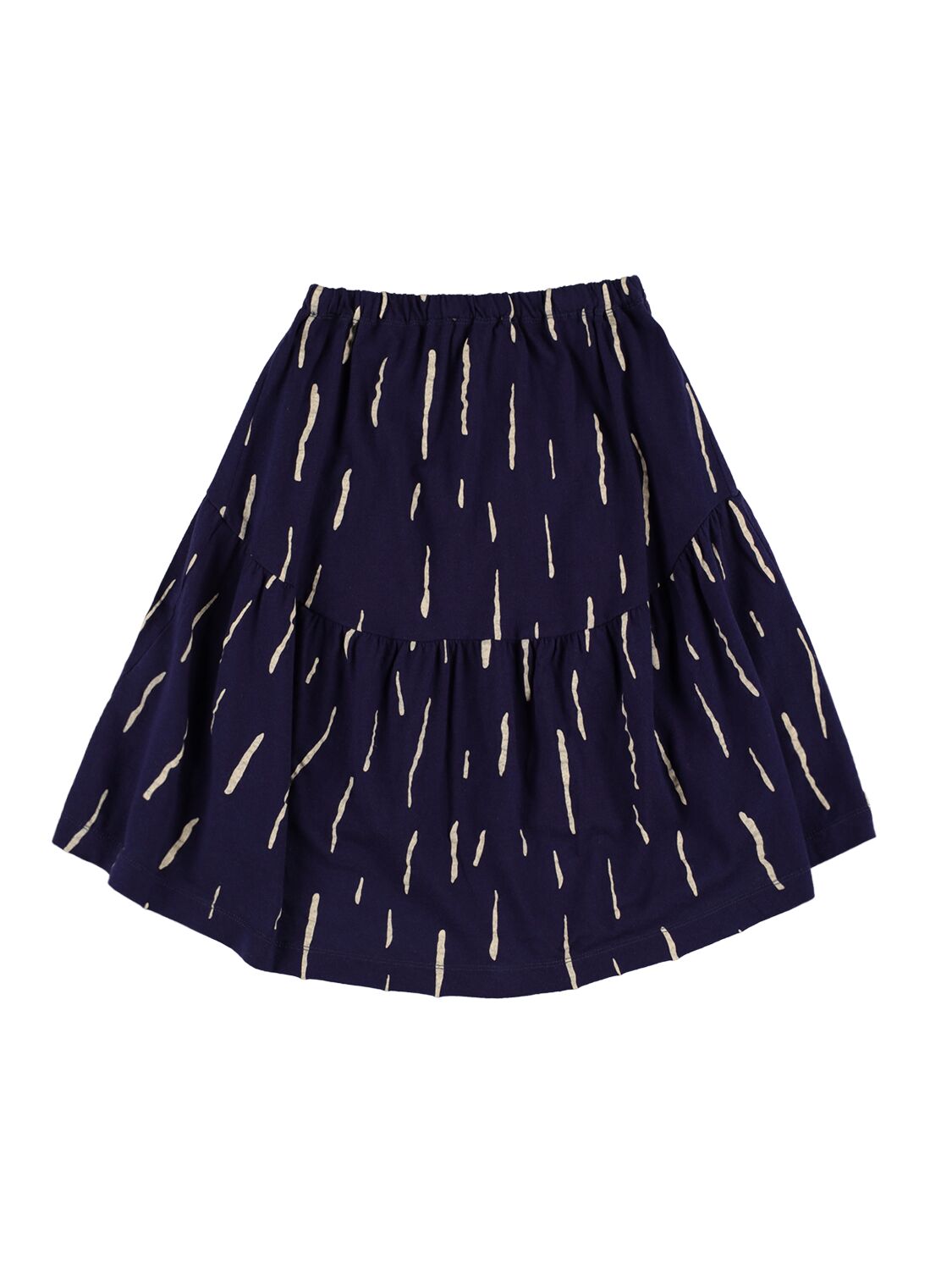 Shop The Animals Observatory Glowing Cotton Midi Skirt In Navy
