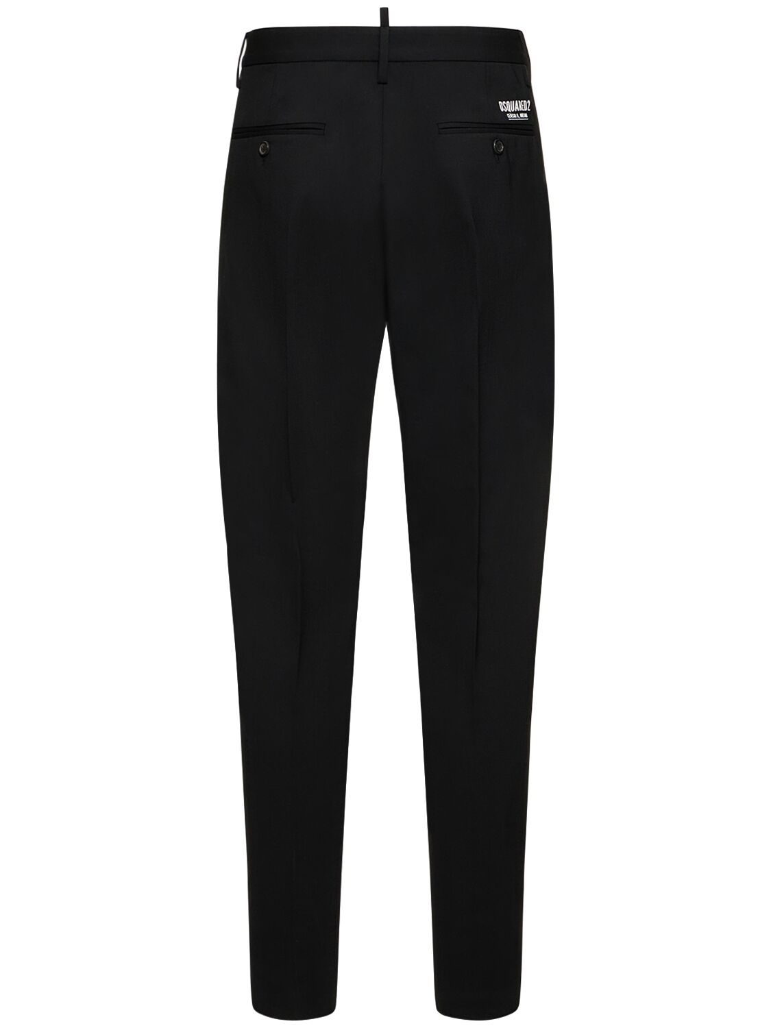 Shop Dsquared2 Ceresio 9 Stretch Wool Pants In Black